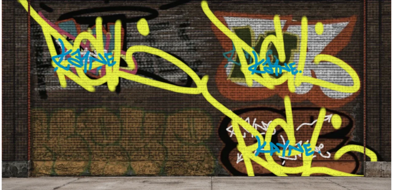 Digital graffiti by kayne on Wall 4
