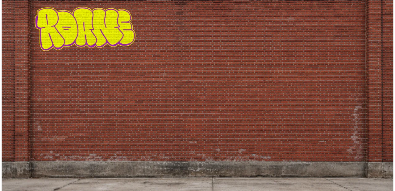 Digital graffiti by Roane on Wall 4