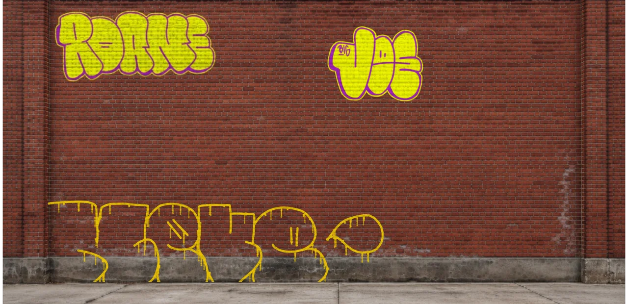 Digital graffiti by BIG JOE on Wall 4