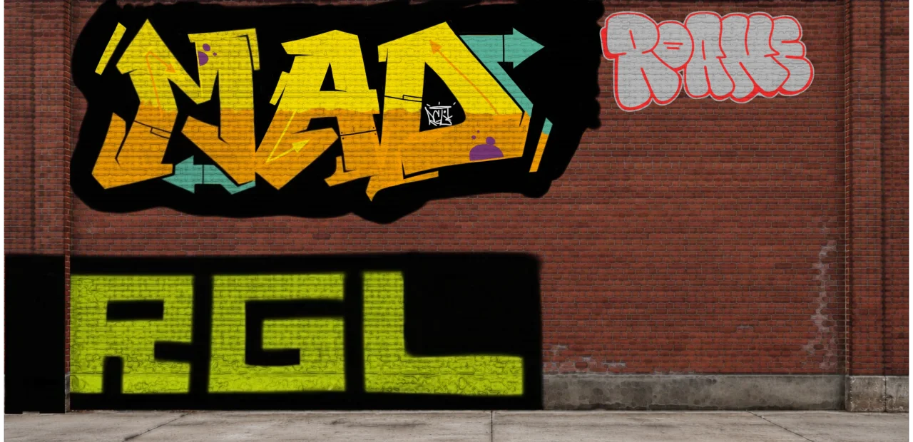 Digital graffiti by Roane on Wall 4