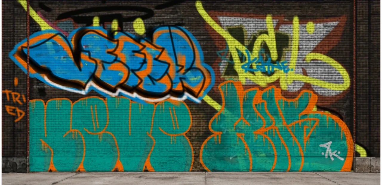 Digital graffiti by Verfer on Wall 4