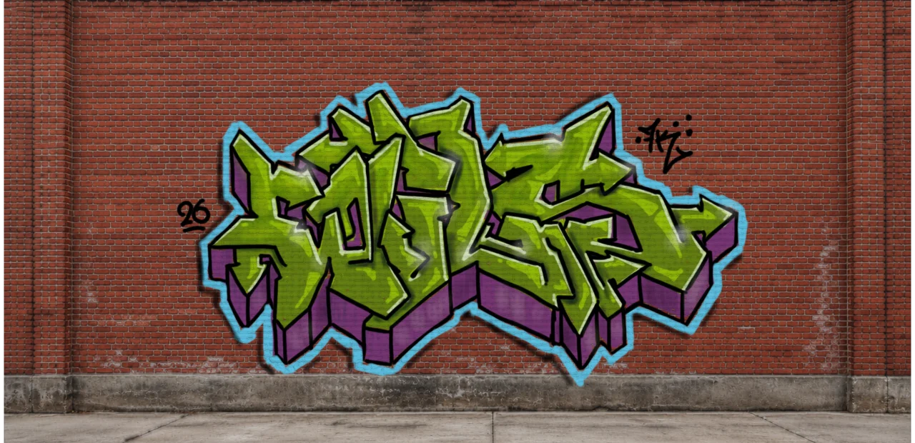 Digital graffiti by Wils1 on Wall 4