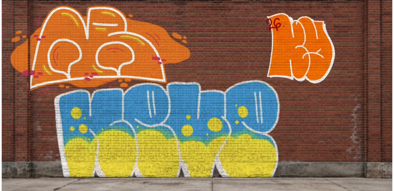 Digital graffiti by kayne on Wall 4