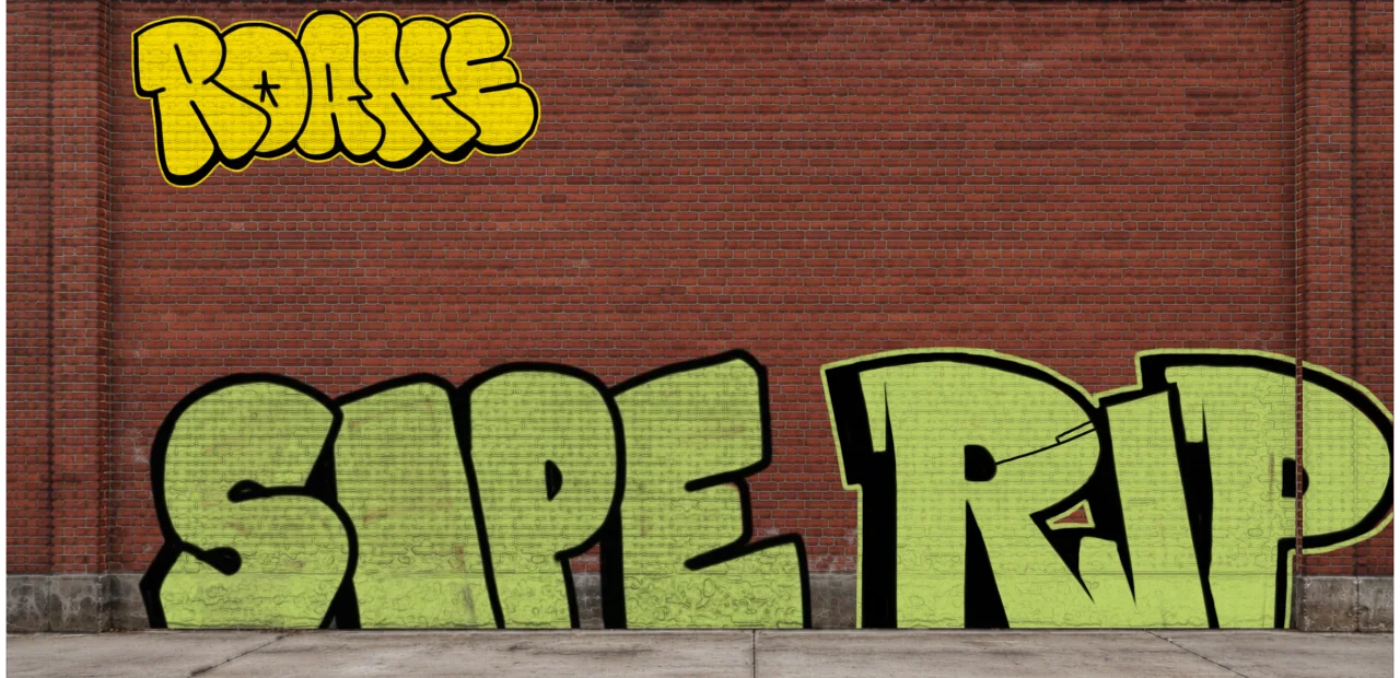 Digital graffiti by Roane on Wall 4