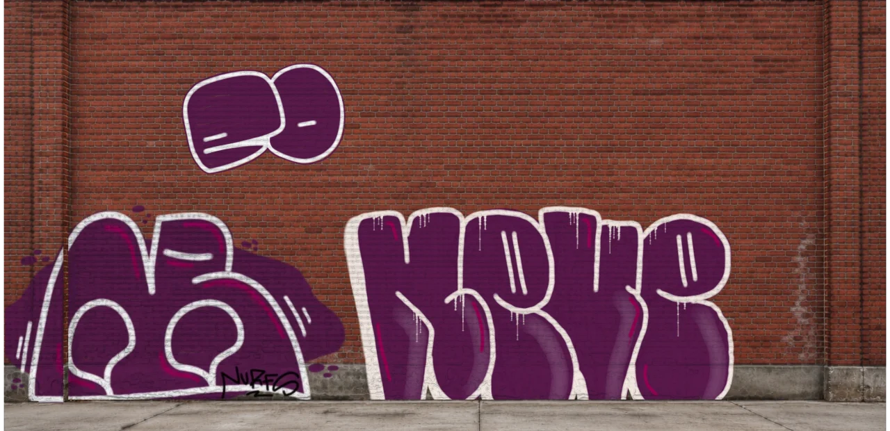 Digital graffiti by EOAR1 on Wall 4