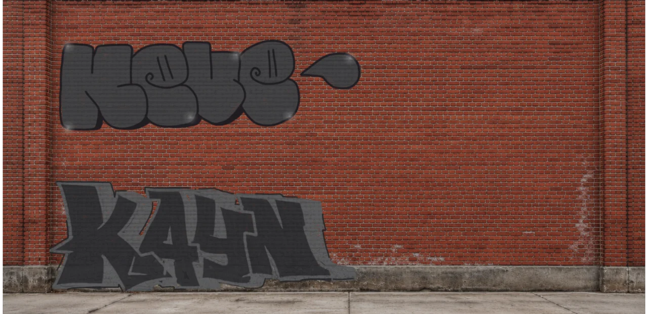 Digital graffiti by NEVE on Wall 4
