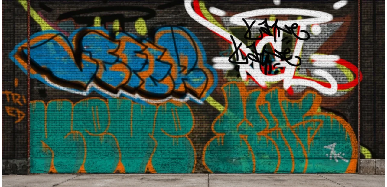 Digital graffiti by kyn on Wall 4