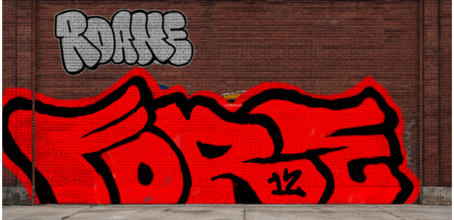 Digital graffiti by Fore12 on Wall 4