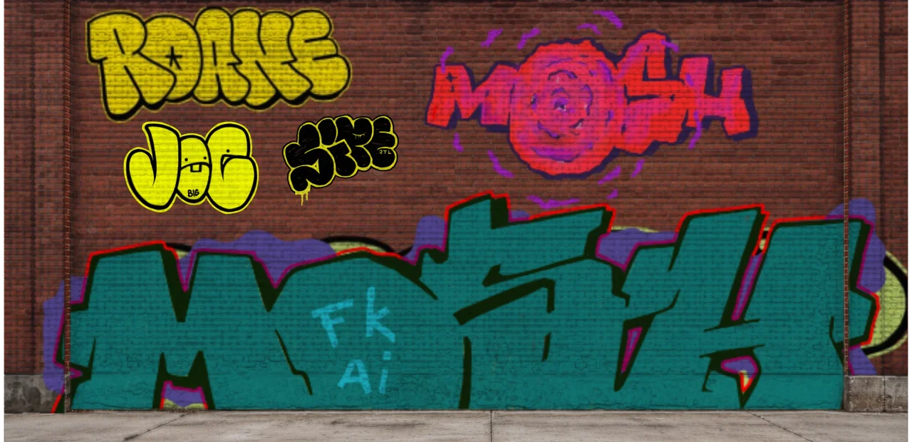 Digital graffiti by SIPE2 on Wall 4