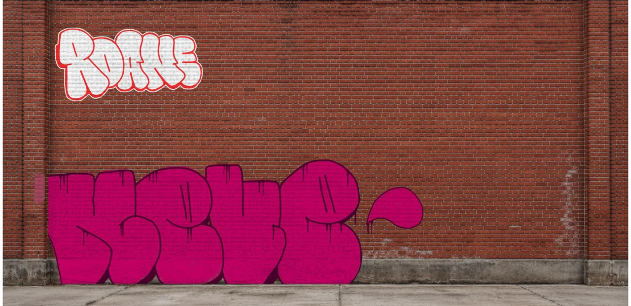 Digital graffiti by Roane on Wall 4