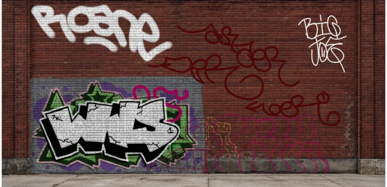 Digital graffiti by BIG JOE on Wall 4
