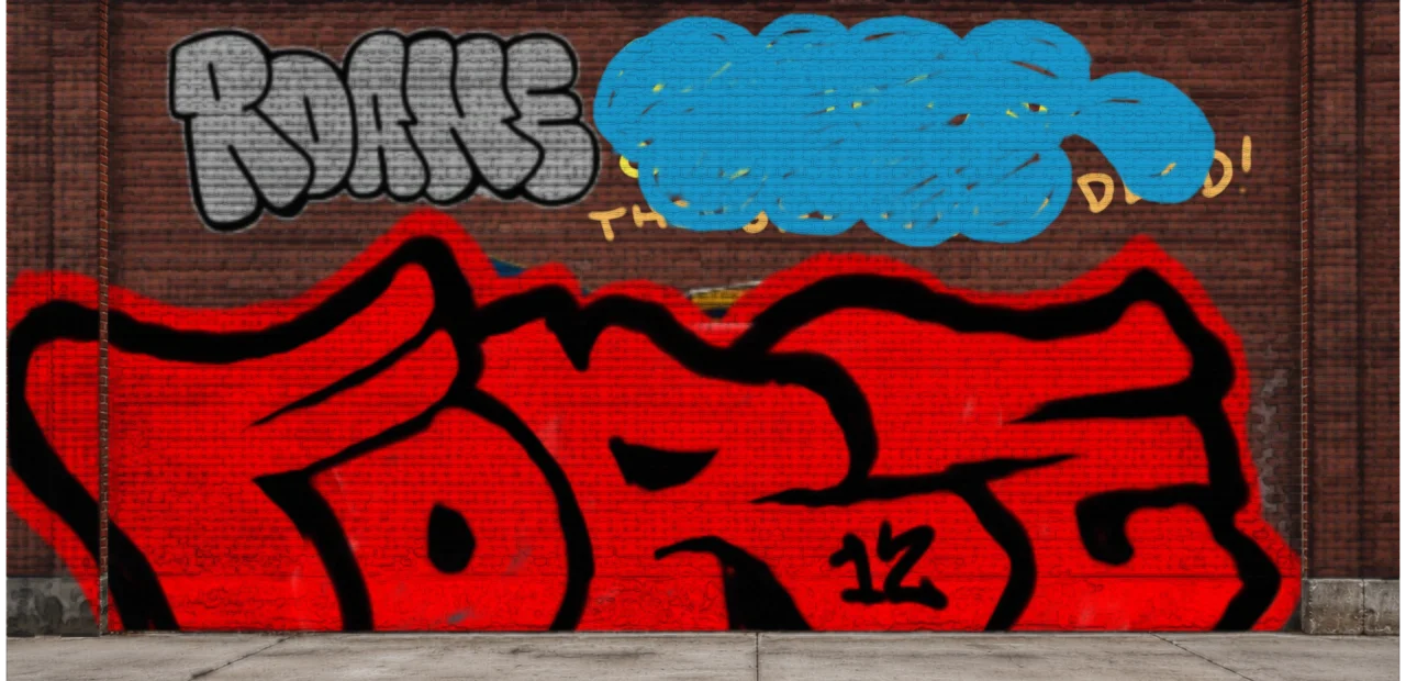 Digital graffiti by SIPE2 on Wall 4