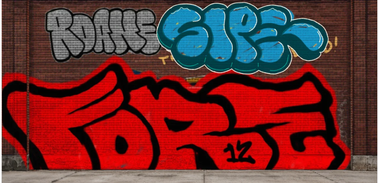 Digital graffiti by SIPE2 on Wall 4
