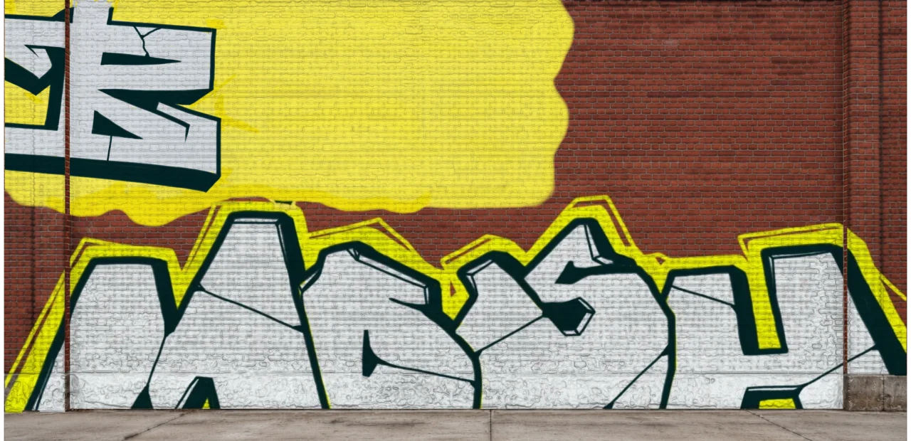 Digital graffiti by RGL on Wall 4