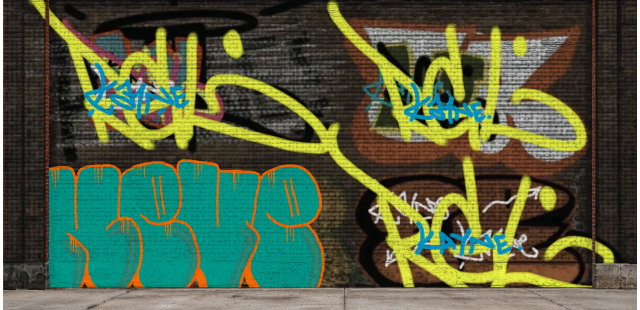 Digital graffiti by NEVE on Wall 4