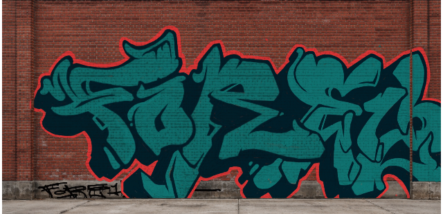 Digital graffiti by Fore12 on Wall 4