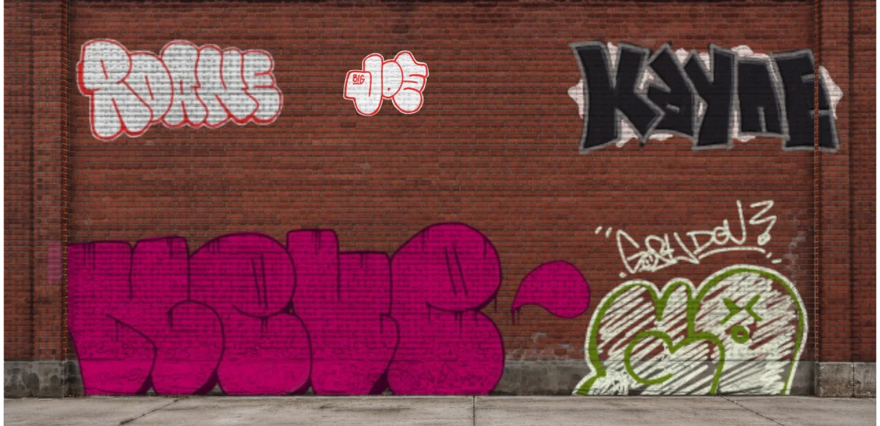Digital graffiti by NEVE on Wall 4