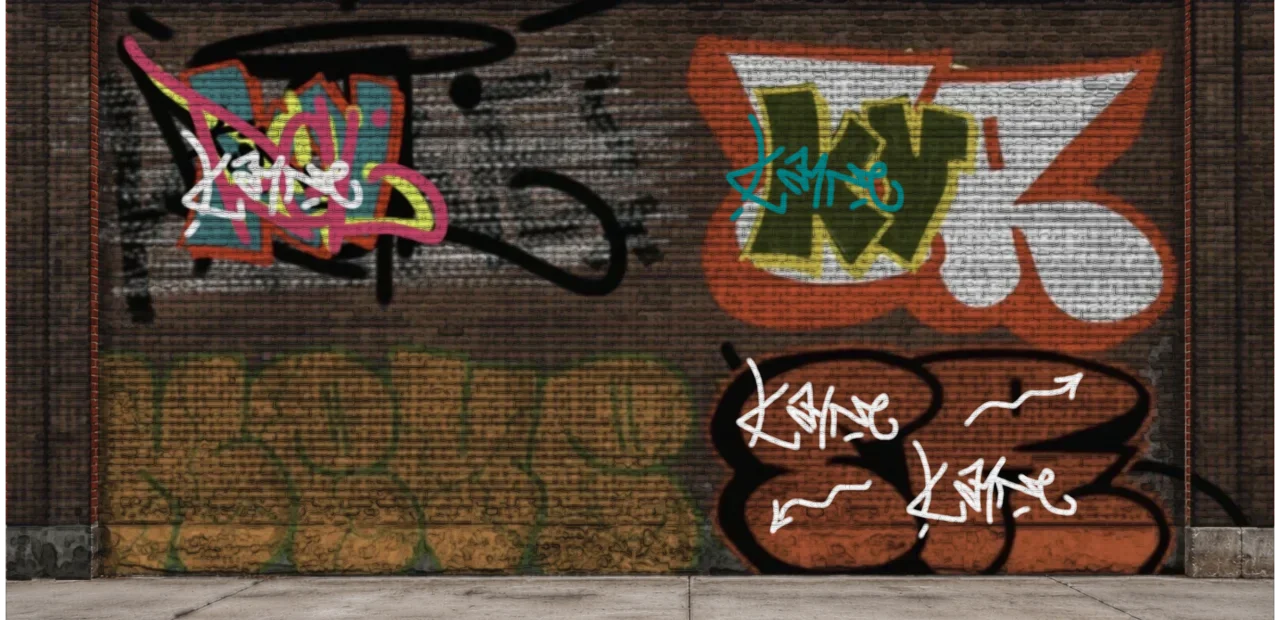 Digital graffiti by kayne on Wall 4