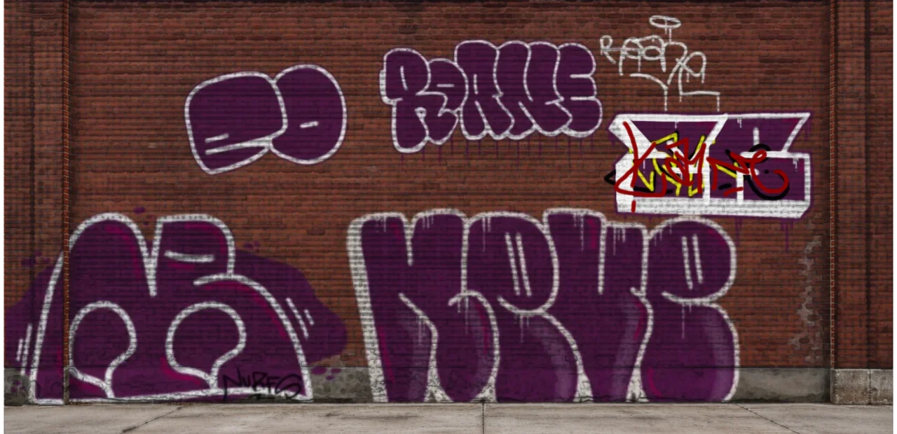 Digital graffiti by kyn on Wall 4