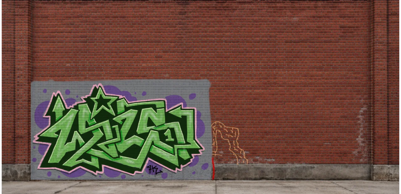 Digital graffiti by Wils1 on Wall 4