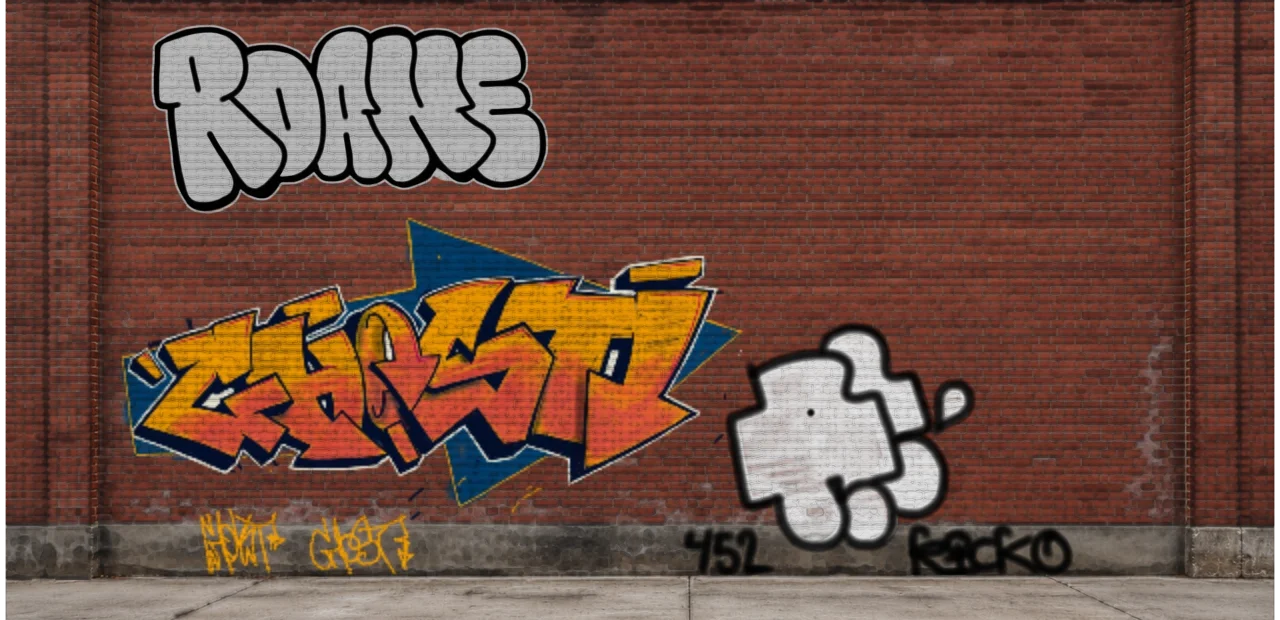 Digital graffiti by GovnoRicko on Wall 4
