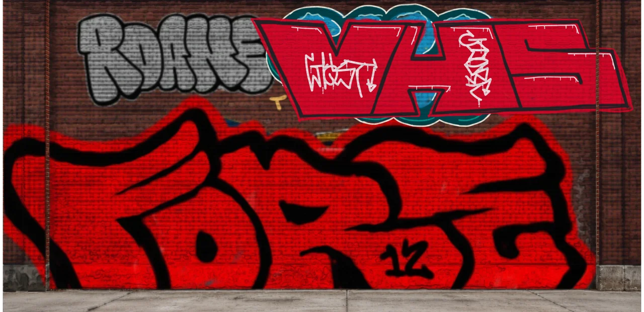Digital graffiti by GHOST on Wall 4
