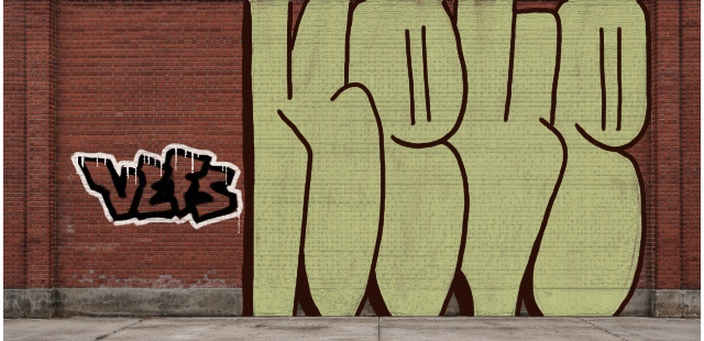 Digital graffiti by NEVE on Wall 4