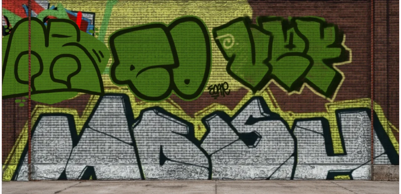 Digital graffiti by nurfs on Wall 4