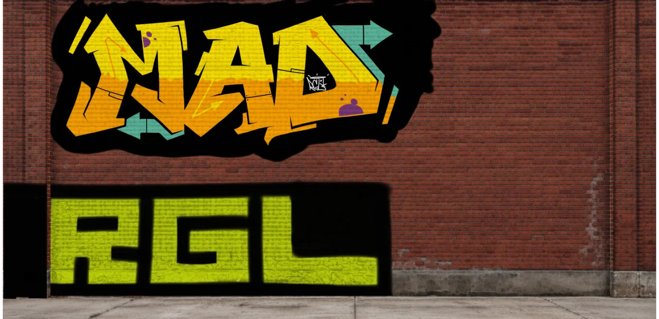 Digital graffiti by RGL on Wall 4