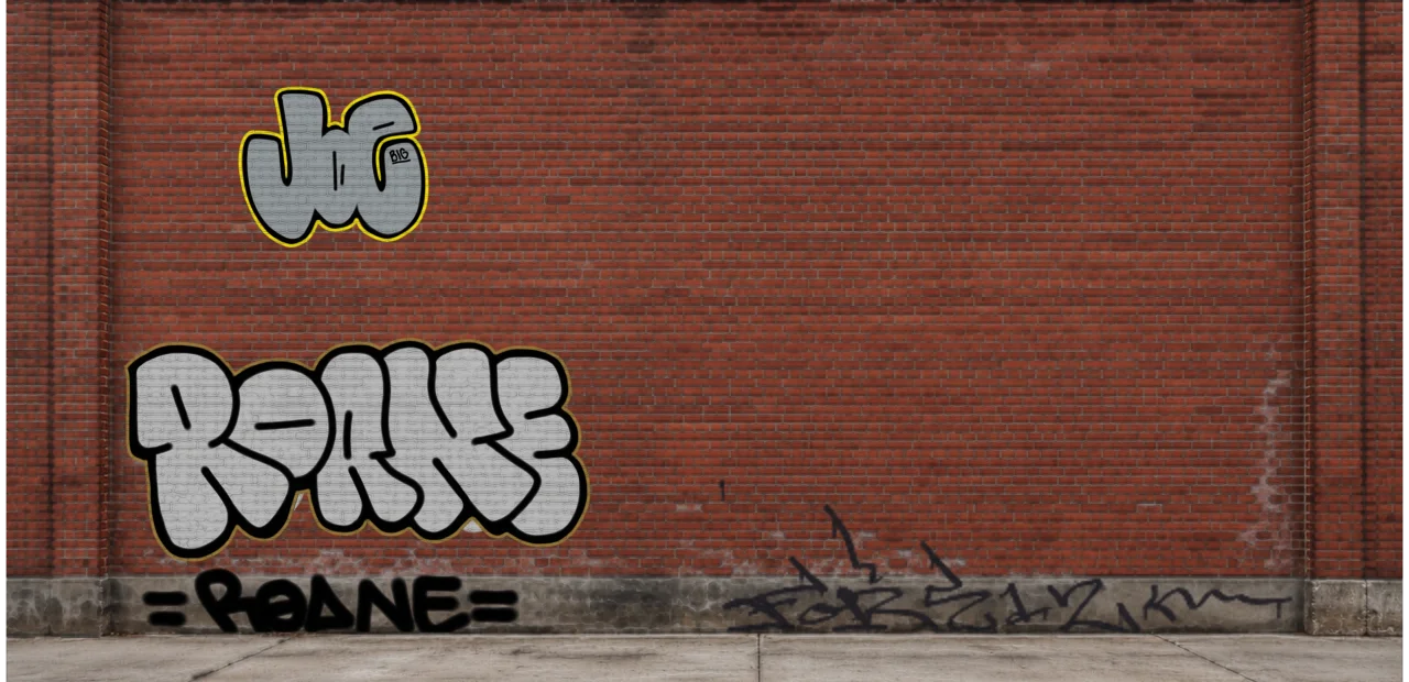 Digital graffiti by BIG JOE on Wall 4
