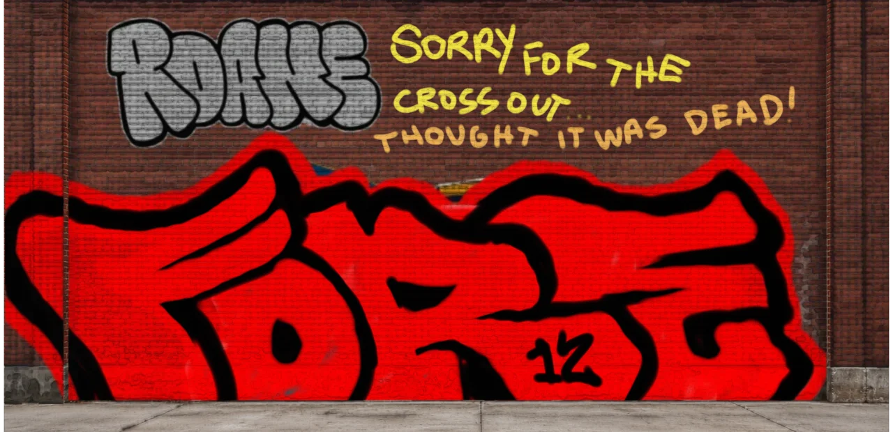 Digital graffiti by SIPE2 on Wall 4