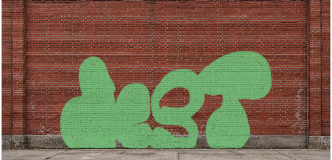 Digital graffiti by DestRoy on Wall 4