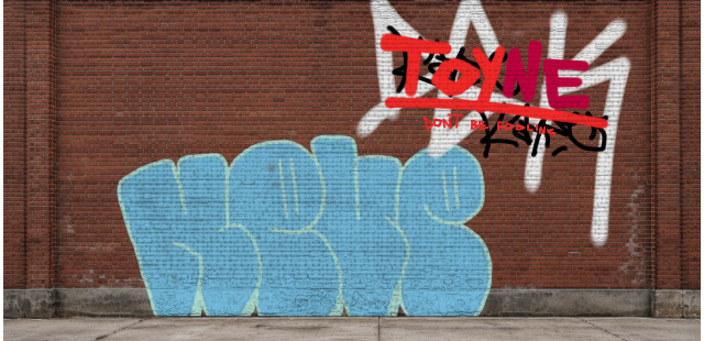 Digital graffiti by MOSH on Wall 4