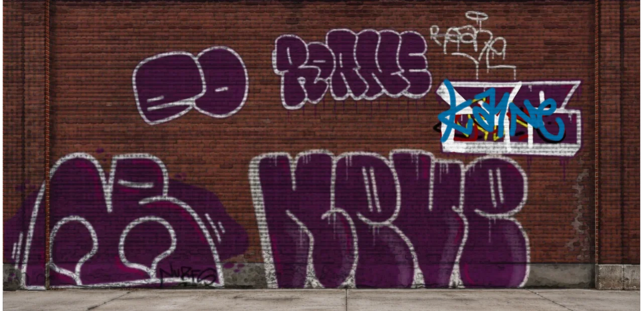 Digital graffiti by kyn on Wall 4