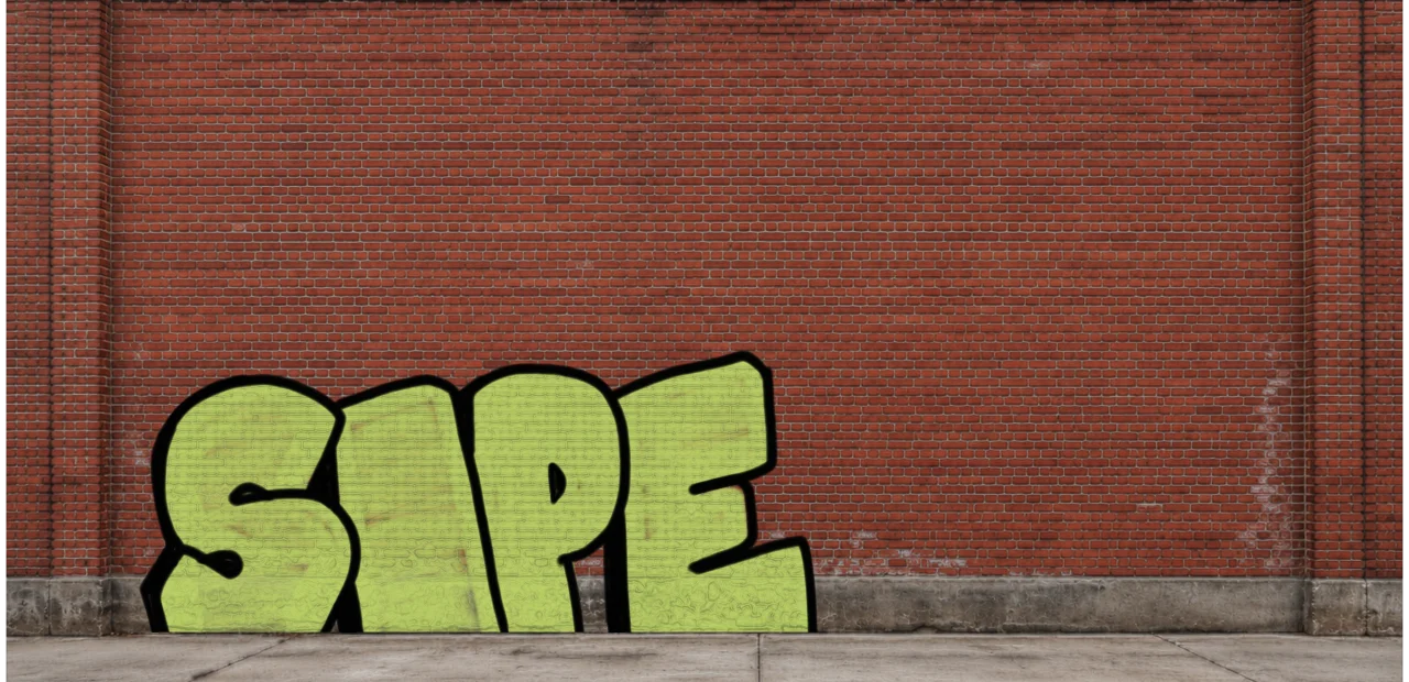 Digital graffiti by SIPE2 on Wall 4