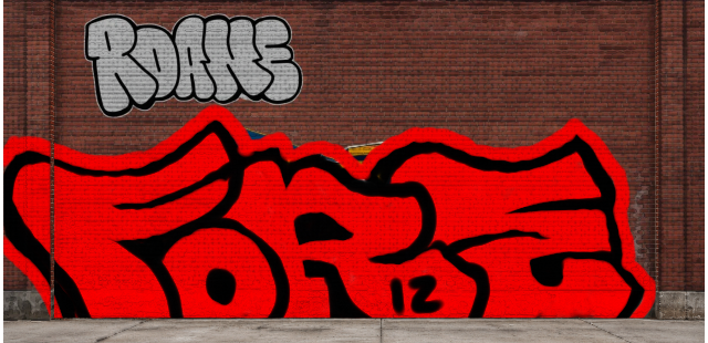 Digital graffiti by Fore12 on Wall 4