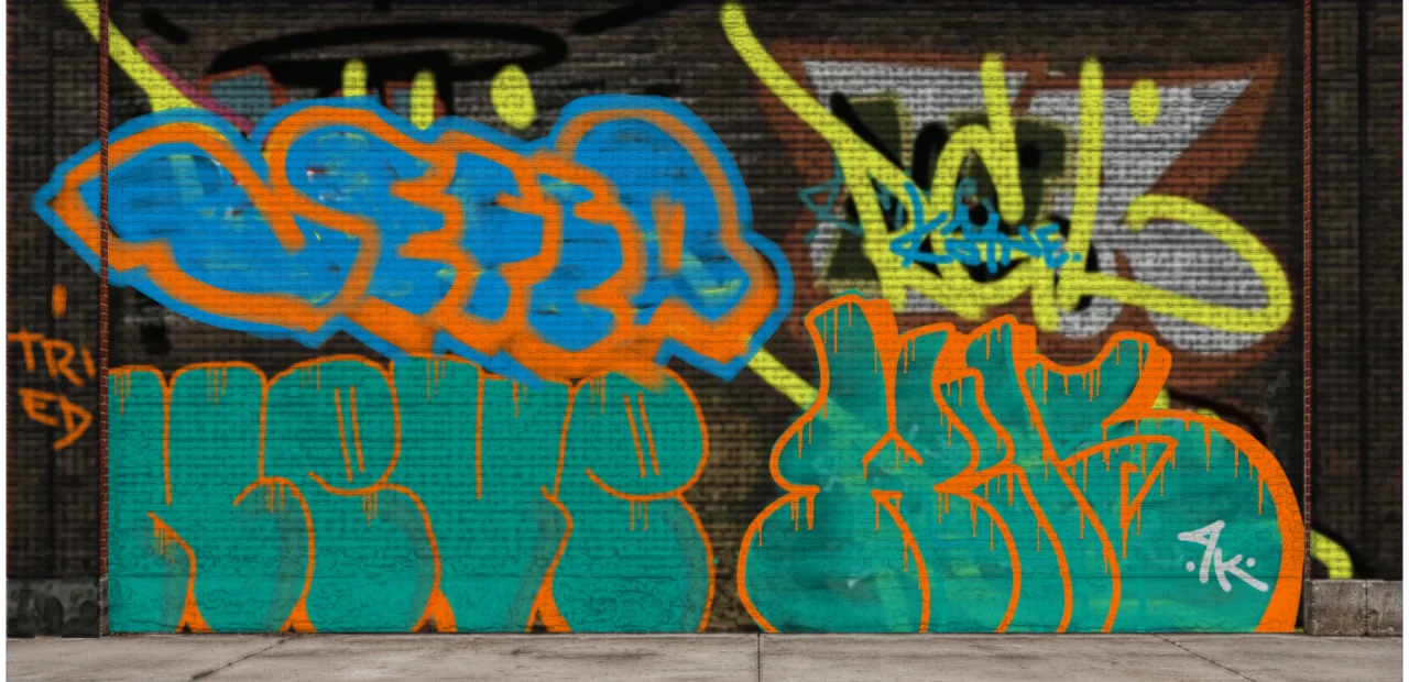 Digital graffiti by Verfer on Wall 4