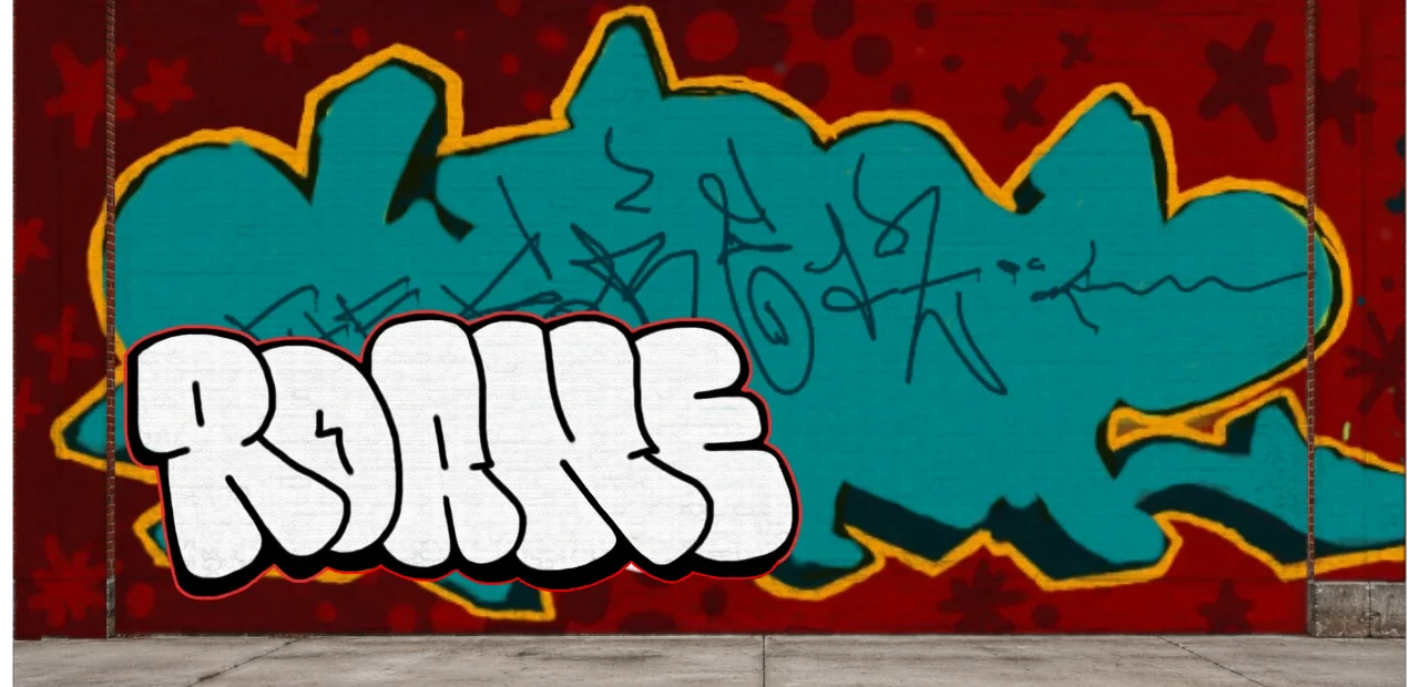 Digital graffiti by Roane on Wall 4