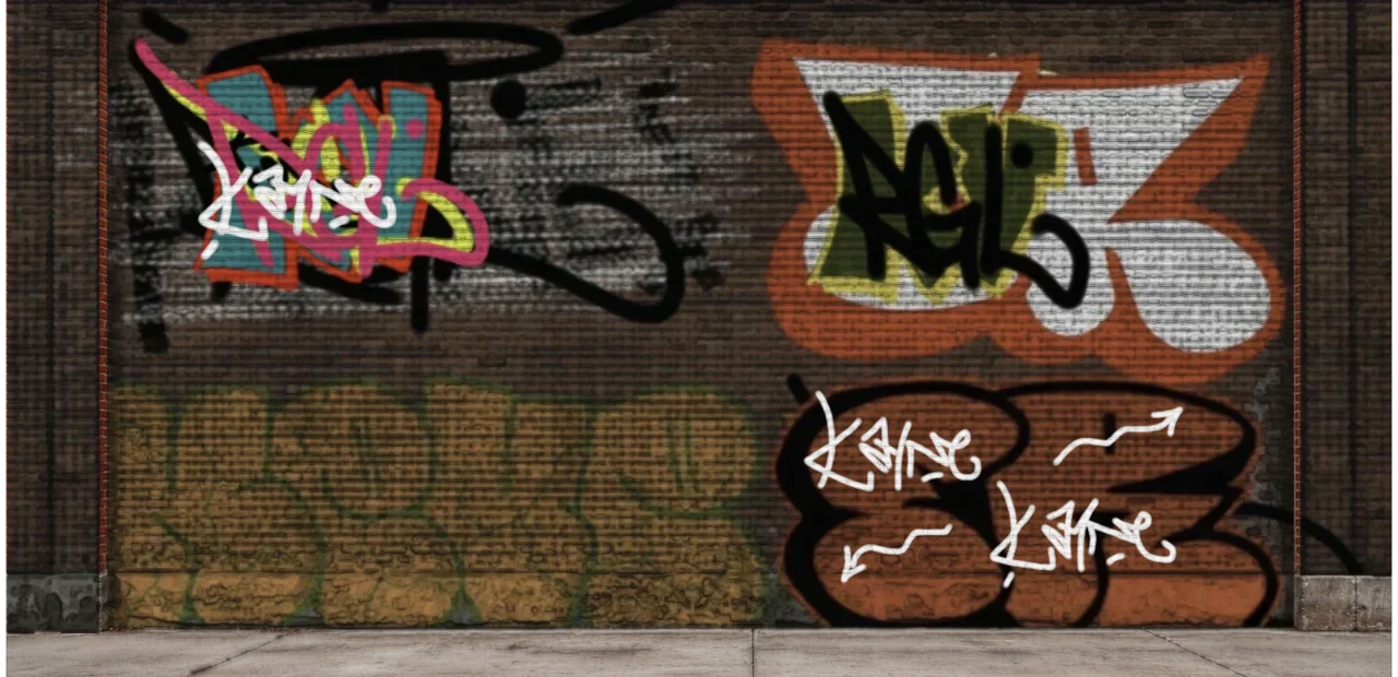Digital graffiti by kayne on Wall 4