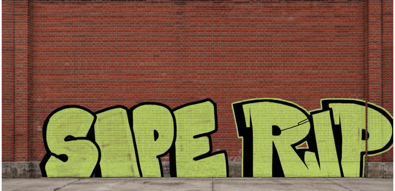 Digital graffiti by RGL on Wall 4