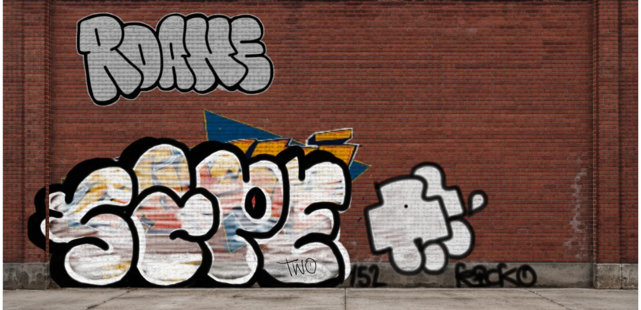 Digital graffiti by SIPE2 on Wall 4