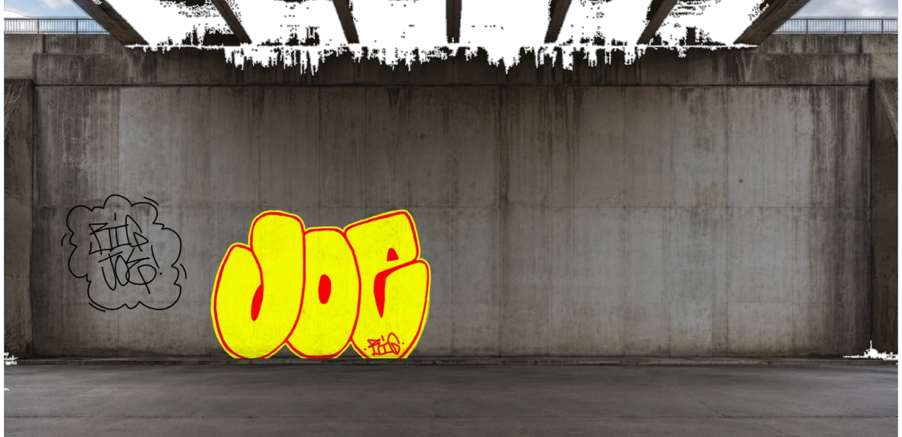 Digital graffiti by BIG JOE on High Wall