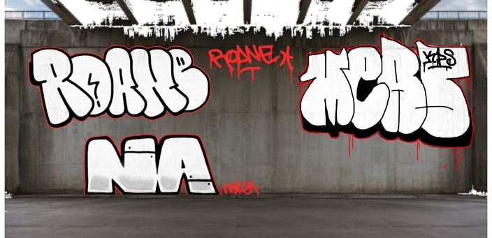 Digital graffiti by MERS1/MANR on High Wall