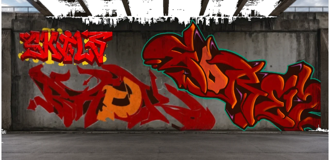 Digital graffiti by RGL on High Wall