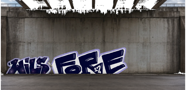 Digital graffiti by Fore12 on High Wall