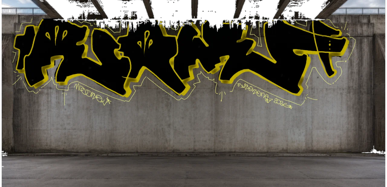 Digital graffiti by koreno on High Wall