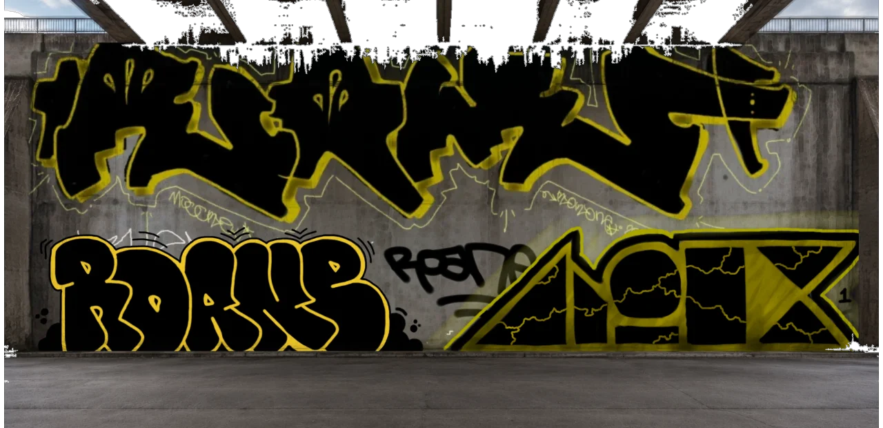 Digital graffiti by Wils1 on High Wall