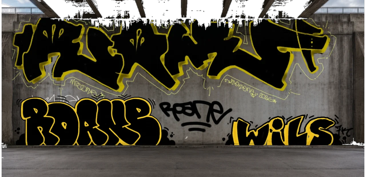Digital graffiti by Roane on High Wall