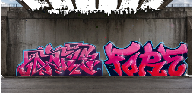 Digital graffiti by Fore12 on High Wall