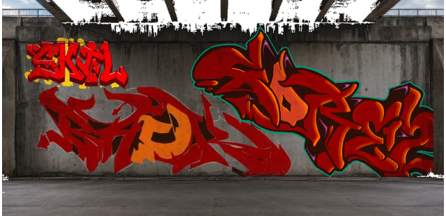 Digital graffiti by Fore12 on High Wall